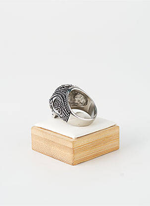 Bague ornement oxyde de zirconium argent TATA GISELE homme
