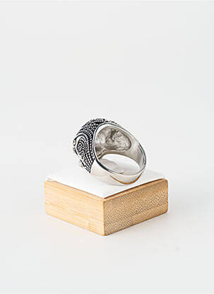 Bague ornement oxyde de zirconium argent TATA GISELE homme