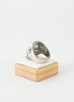 Bague ornement oxyde de zirconium argent TATA GISELE homme