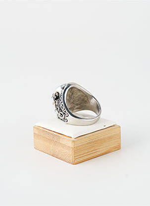 Bague ornement oxyde de zirconium argent TATA GISELE homme