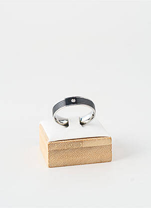 Bague ornement oxyde de zirconium noir TATA GISELE homme