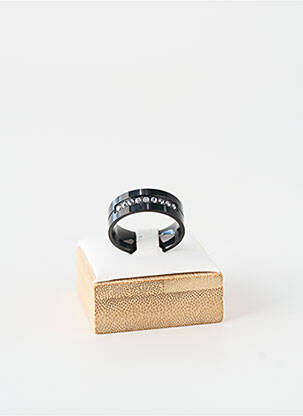 Bague ornement oxyde de zirconium noir TATA GISELE homme