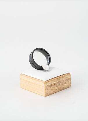 Bague ornement oxyde de zirconium noir TATA GISELE homme