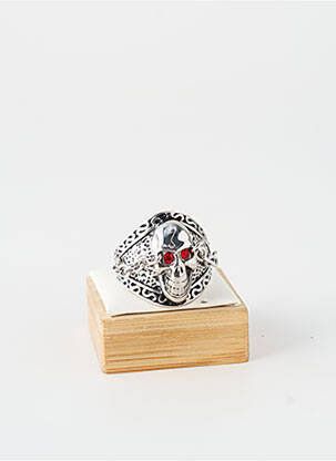 Bague ornement oxyde de zirconium argent TATA GISELE homme