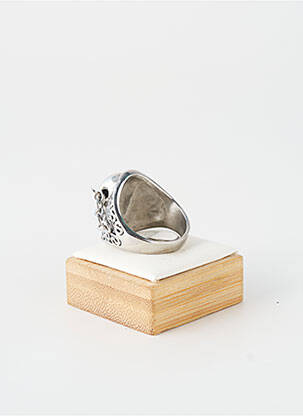 Bague ornement oxyde de zirconium argent TATA GISELE homme