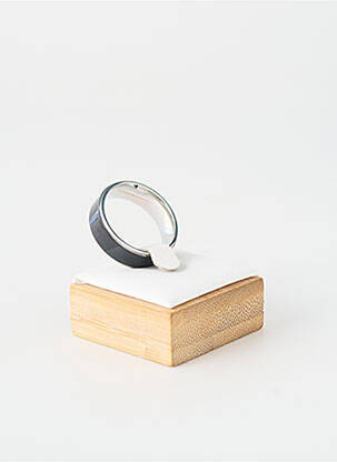 Bague ornement oxyde de zirconium noir TATA GISELE homme