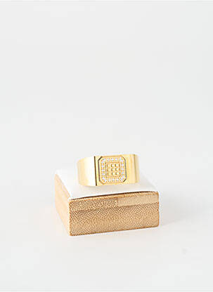 Bague ornement oxyde de zirconium or TATA GISELE homme