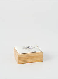 Bague ornement oxyde de zirconium argent TATA GISELE femme