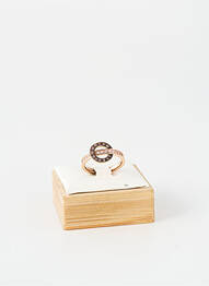 Bague ornement oxyde de zirconium rose TATA GISELE femme