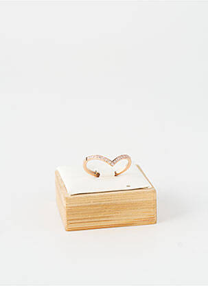 Bague ornement oxyde de zirconium rose TATA GISELE femme