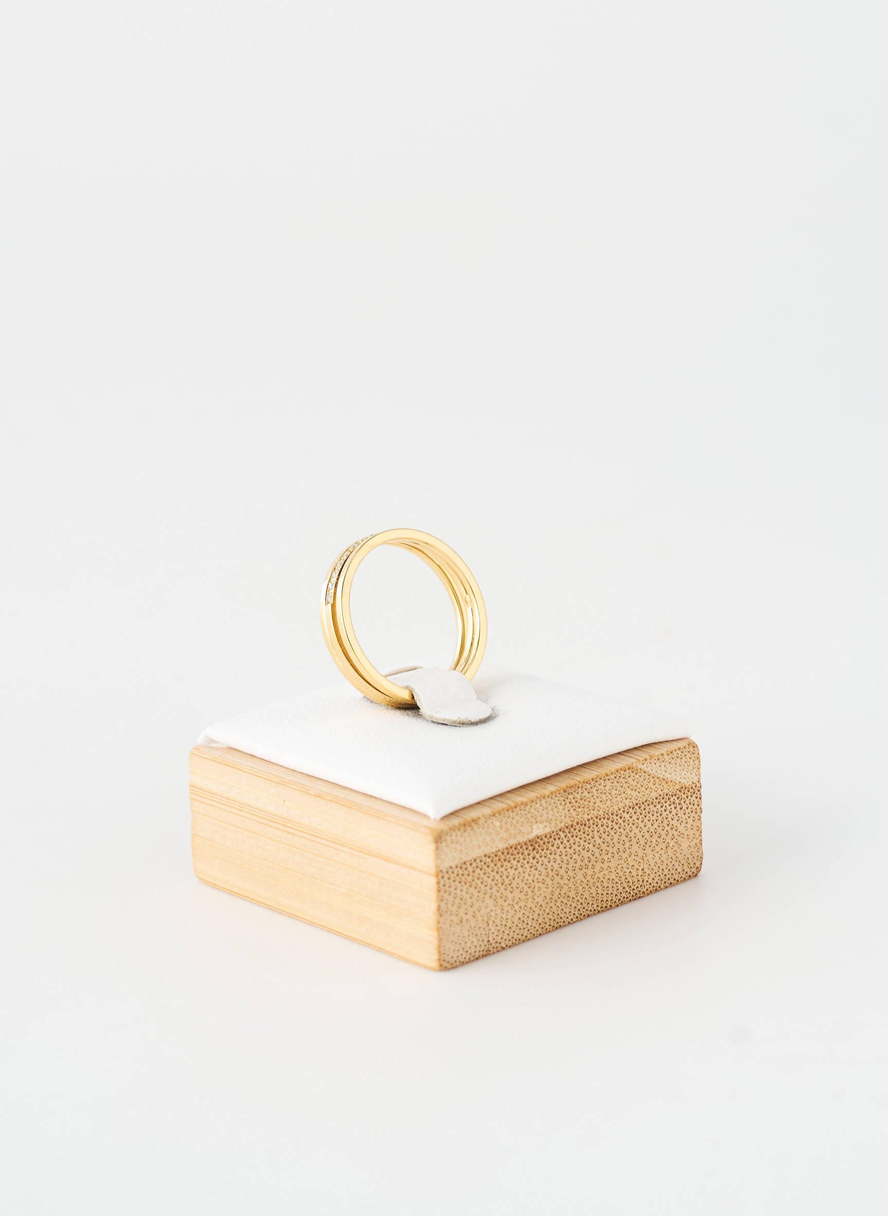 Bague ornement oxyde de zirconium or TATA GISELE femme