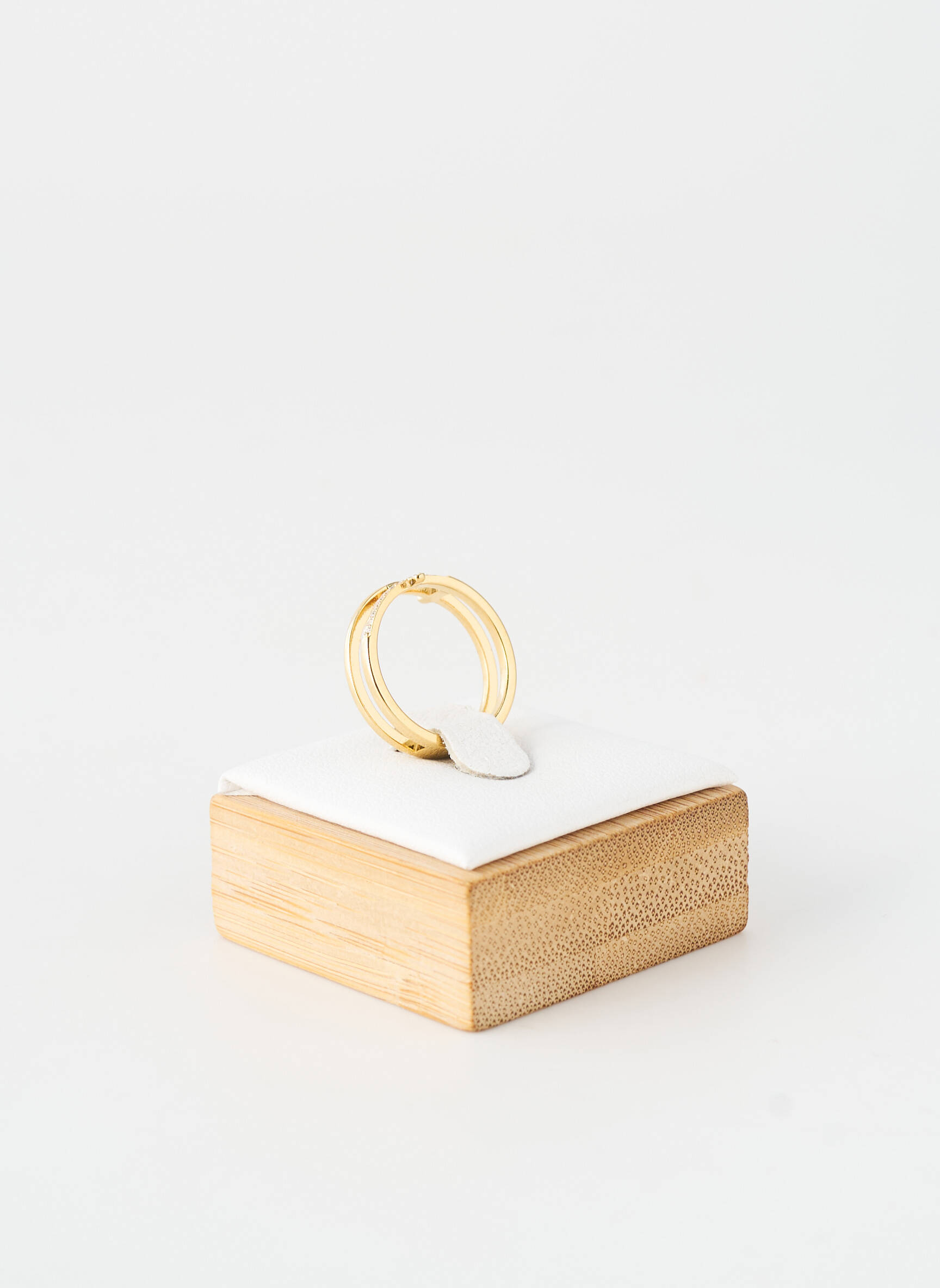 Bague ornement oxyde de zirconium or TATA GISELE femme