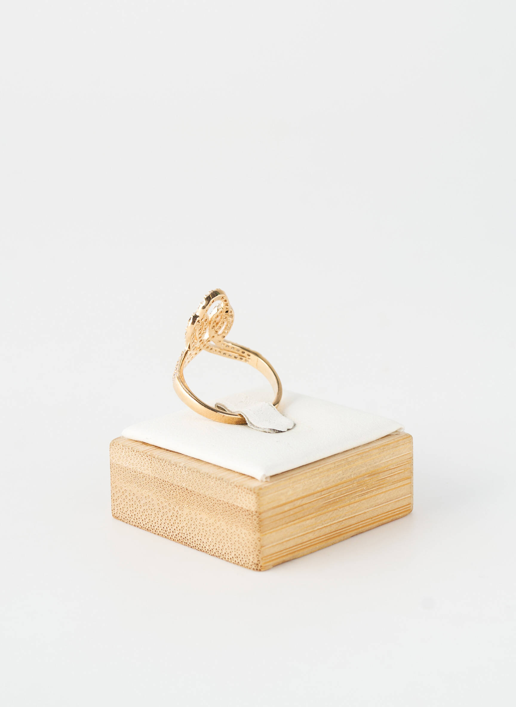 Bague ornement oxyde de zirconium or TATA GISELE femme