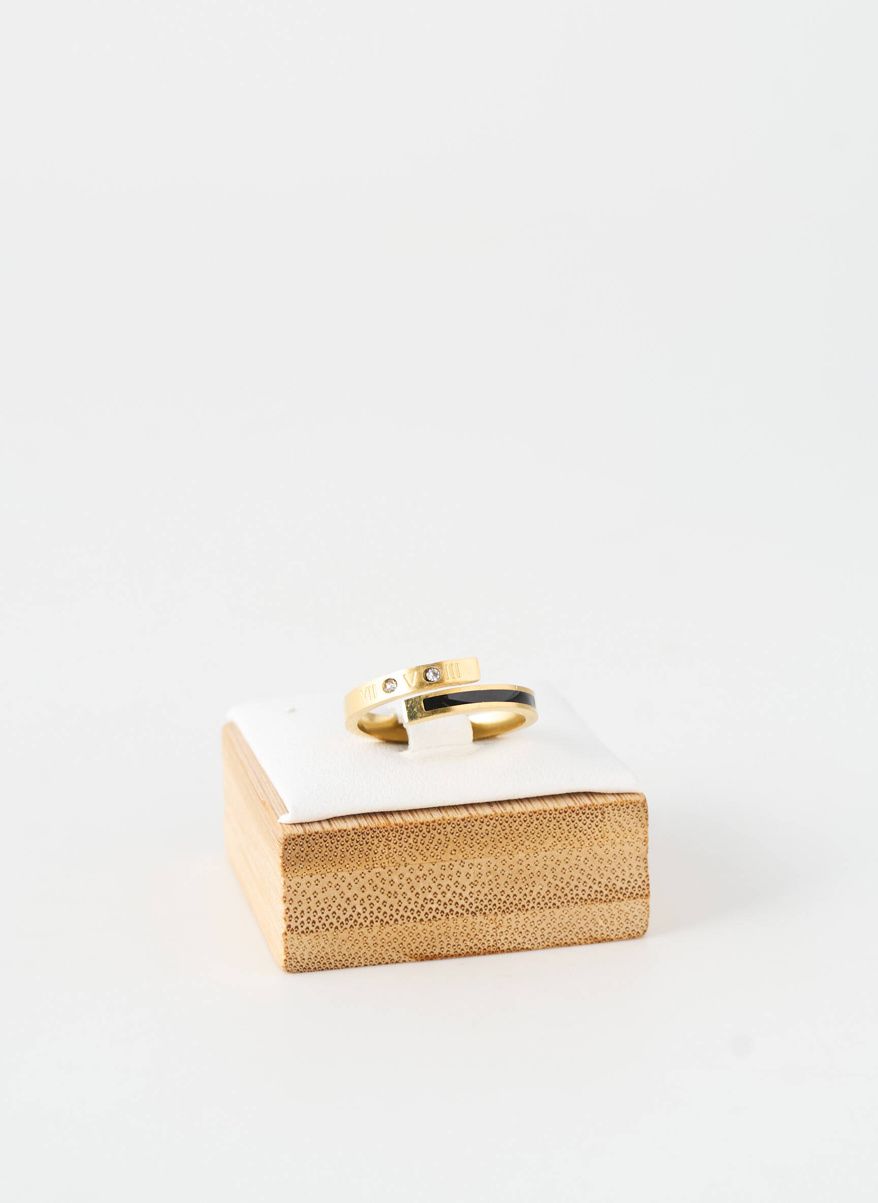 Bague ornement oxyde de zirconium or TATA GISELE femme