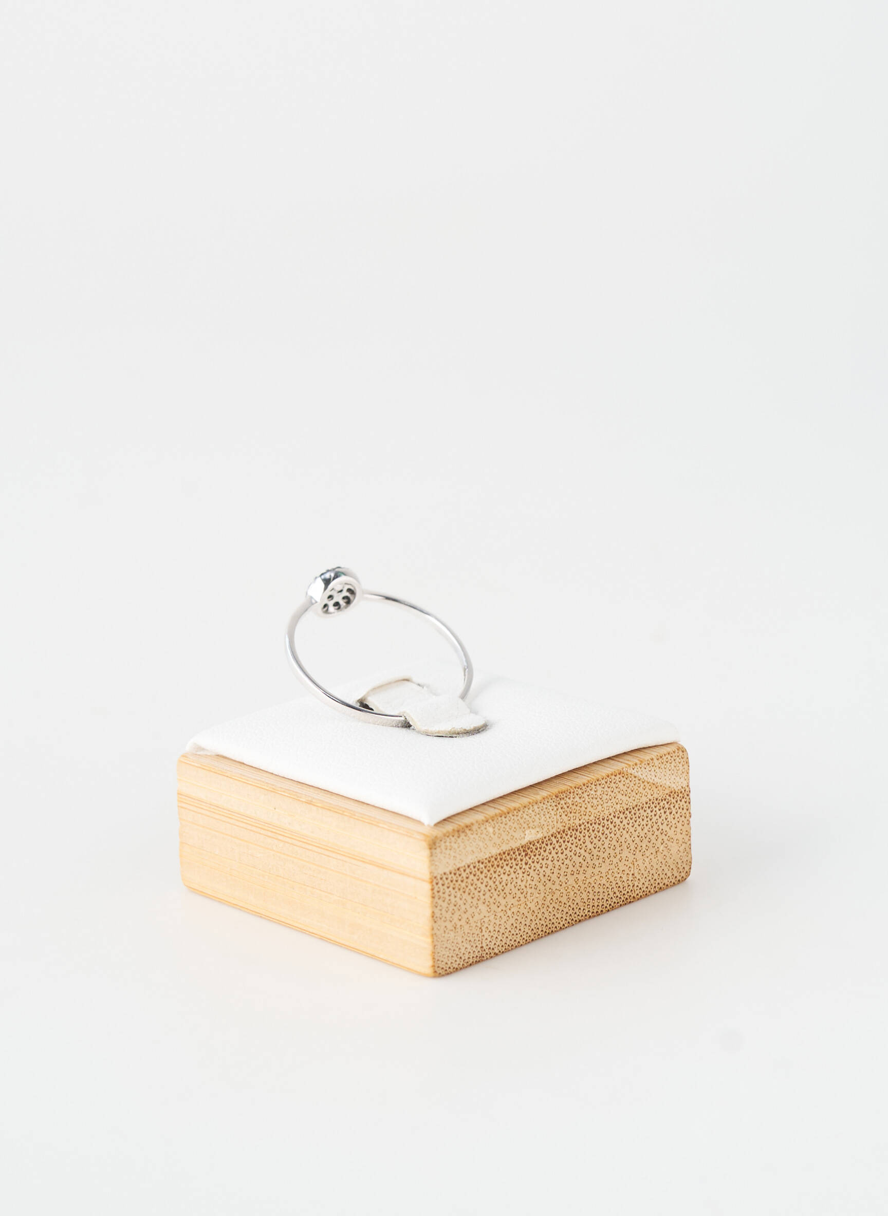 Bague matériaux argent noir TATA GISELE femme