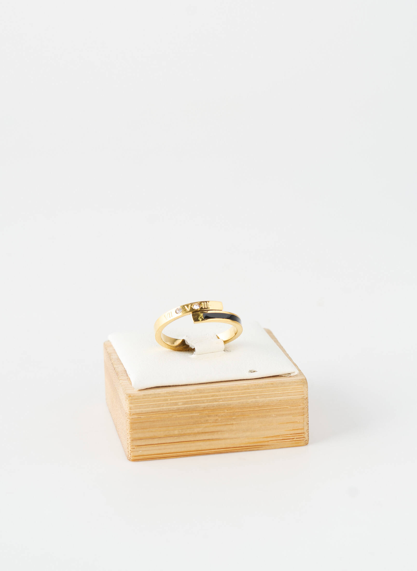 Bague ornement oxyde de zirconium or TATA GISELE femme