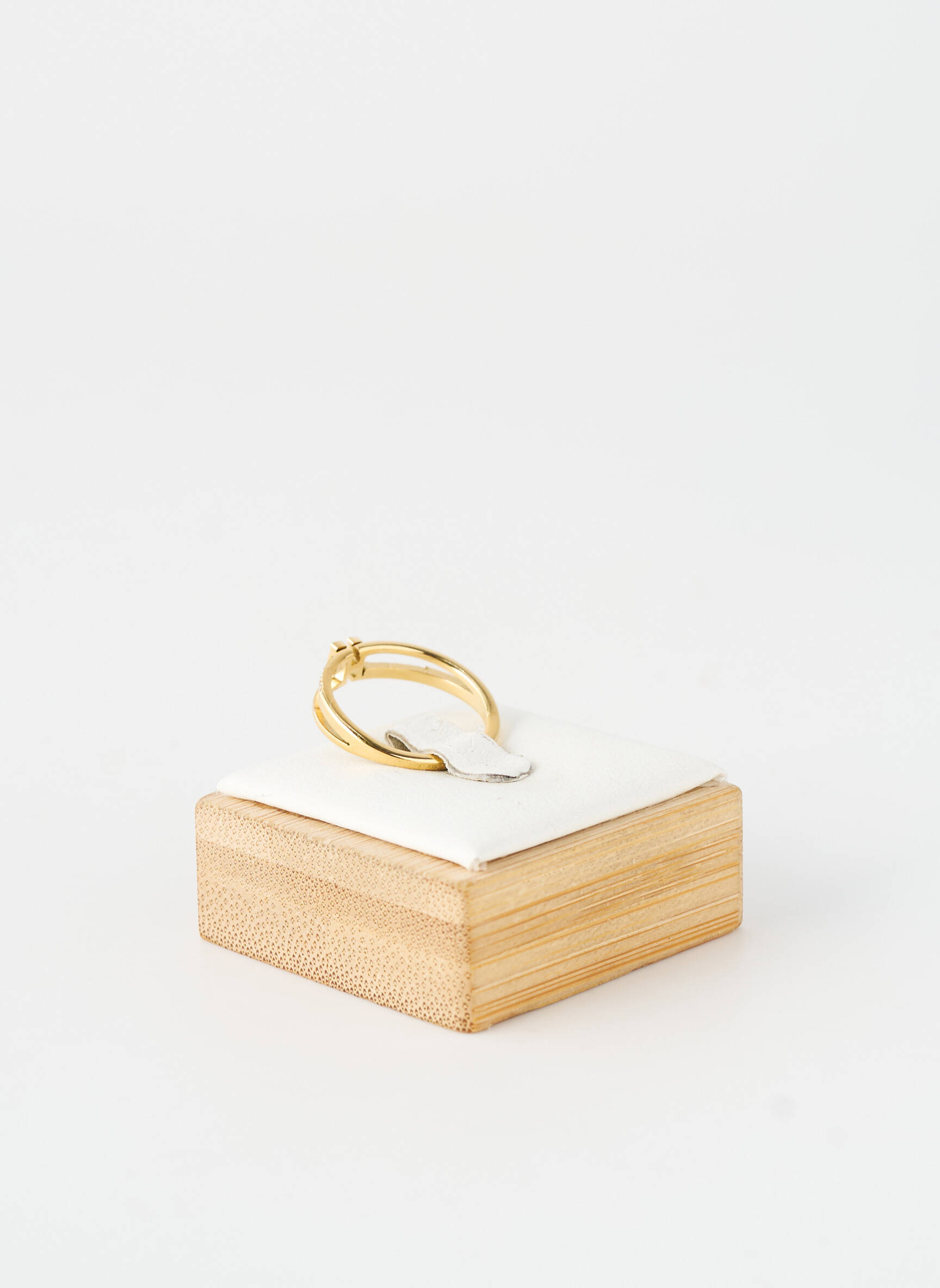 Bague ornement oxyde de zirconium or TATA GISELE femme