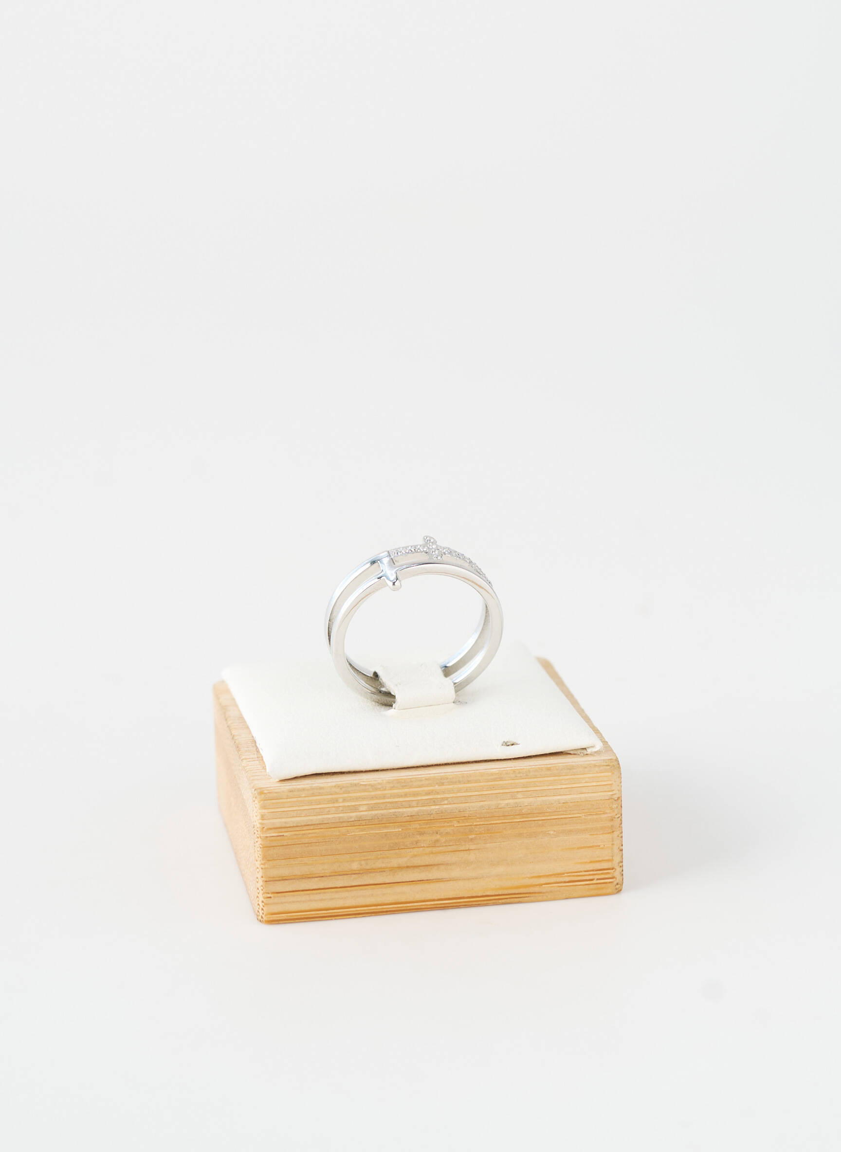 Bague ornement oxyde de zirconium argent TATA GISELE femme