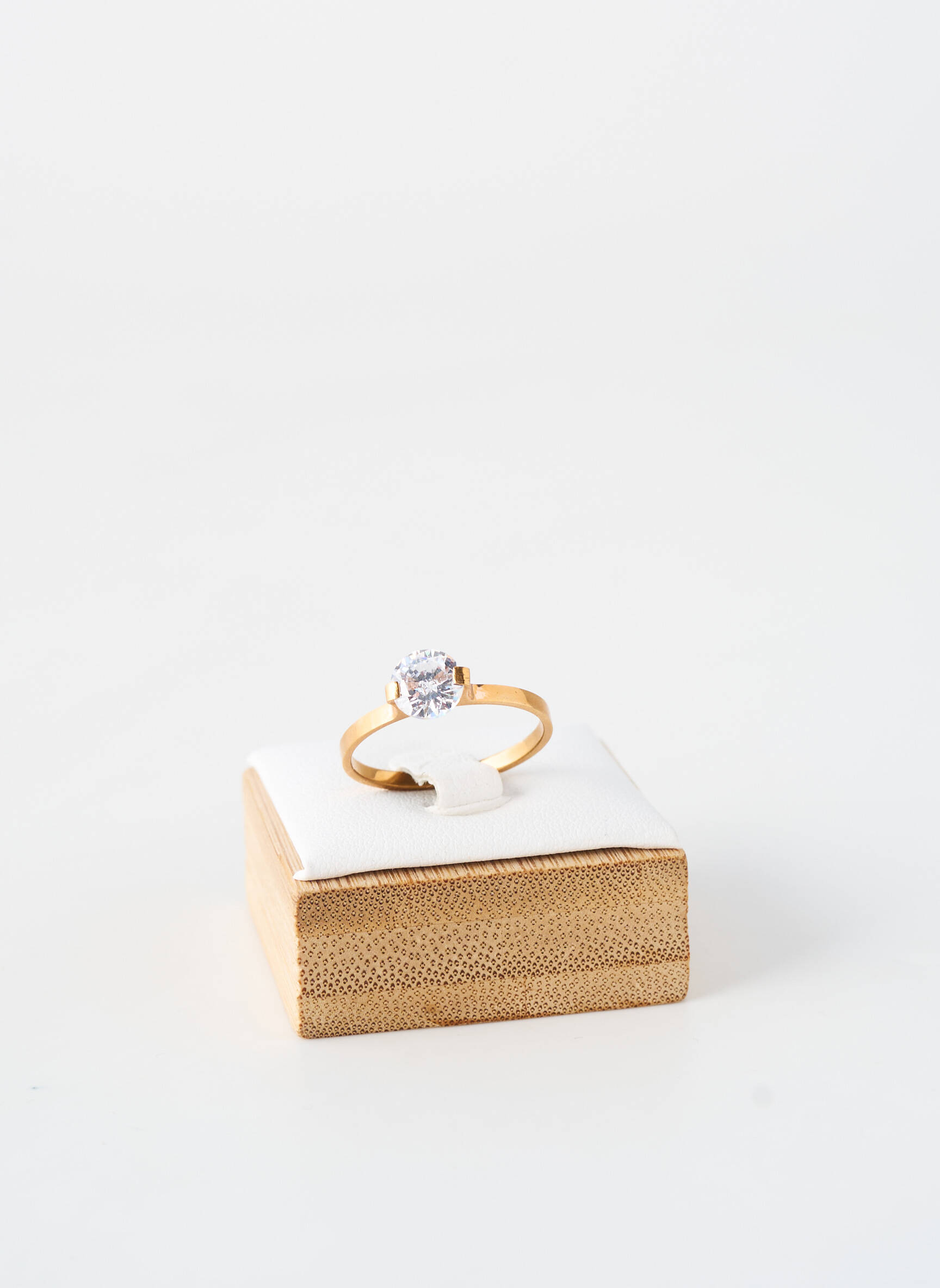 Bague ornement oxyde de zirconium or TATA GISELE femme