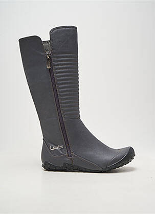 Bottes bout rond talon plat jusqu'à 3cm gris LES P'TITES BOMBES femme
