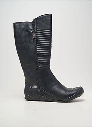 Bottes bout rond talon plat jusqu'à 3cm noir LES P'TITES BOMBES femme