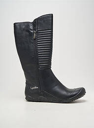 Bottes bout rond talon plat jusqu'à 3cm noir LES P'TITES BOMBES femme