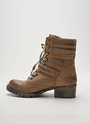 Bottines/boots talon bas talon de 4 à 6cm marron PAR UN MATIN D'ETE femme