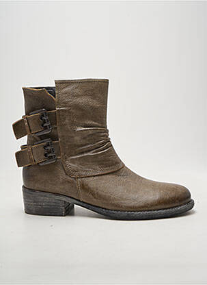 Bottines/boots talon bas talon de 4 à 6cm marron PAR UN MATIN D'ETE femme