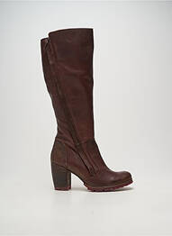 Bottes talon bottier talon de 7 à 9cm marron KARSTON femme