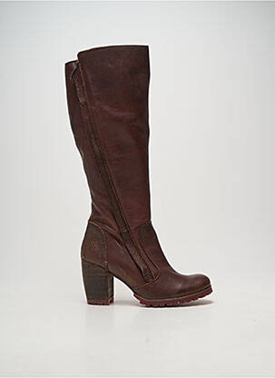 Bottes talon bottier talon de 7 à 9cm marron KARSTON femme