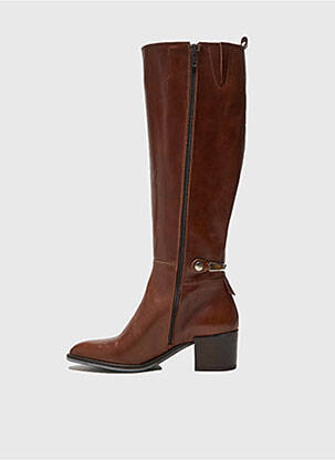 Bottes bout pointu talon de 4 à 6cm marron REGARD femme
