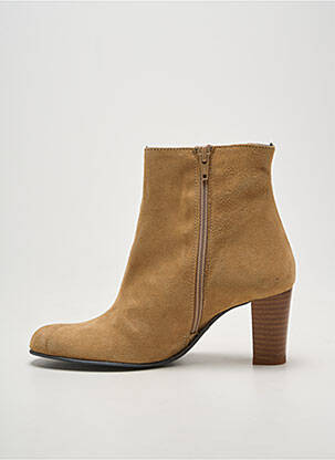 Bottines/boots talon bottier talon de 4 à 6cm beige TOO MUCH femme