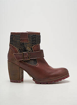Bottines/boots talon bottier talon de 7 à 9cm marron KARSTON femme