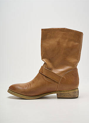 Bottines/boots talon bas talon plat jusqu'à 3cm marron LES P'TITES BOMBES femme