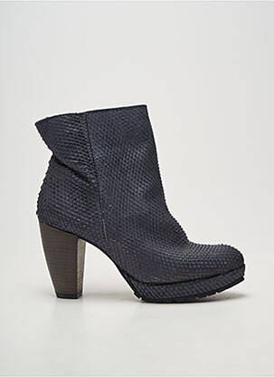 Bottines/boots bout pointu talon de 7 à 9cm bleu FELMINI femme