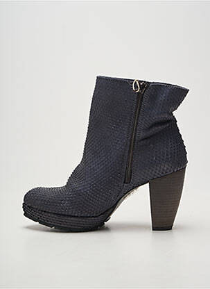 Bottines/boots bout pointu talon de 7 à 9cm bleu FELMINI femme