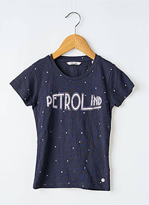 T-shirt coupe cintrée manches courtes bleu PETROL INDUSTRIES fille