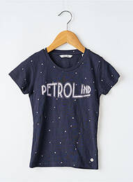 T-shirt coupe cintrée manches courtes bleu PETROL INDUSTRIES fille