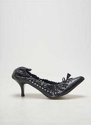Escarpins type de semelle amortissante talon de 4 à 6cm noir LES P'TITES BOMBES femme