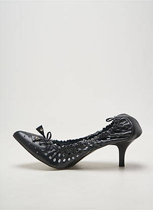 Escarpins type de semelle amortissante talon de 4 à 6cm noir LES P'TITES BOMBES femme