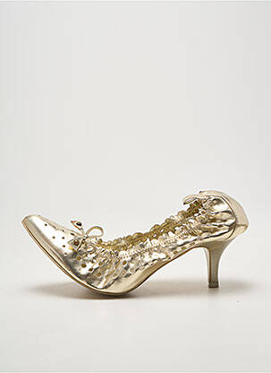 Escarpins type de semelle amortissante talon de 4 à 6cm or LES P'TITES BOMBES femme