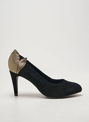 Escarpins tissage satiné talon de 7 à 9cm or KARSTON femme