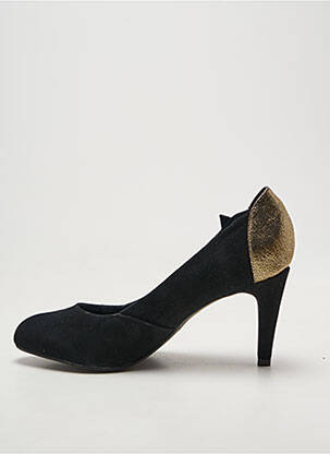Escarpins tissage satiné talon de 7 à 9cm or KARSTON femme