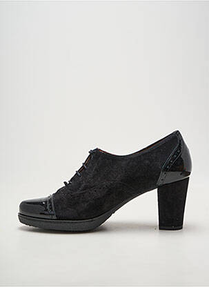 Derbies matière lisse talon de 7 à 9cm noir KARSTON femme