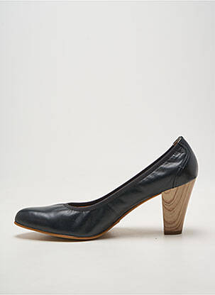 Escarpins tissage satiné talon de 7 à 9cm noir KARSTON femme