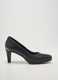Escarpins tissage satiné talon de 7 à 9cm noir MYMA femme