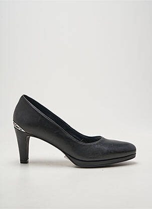 Escarpins tissage satiné talon de 7 à 9cm noir MYMA femme