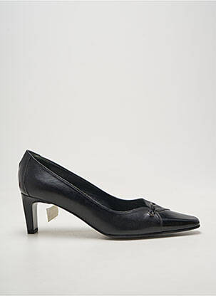 Escarpins matière lisse talon de 4 à 6cm noir BRENDA ZARO femme