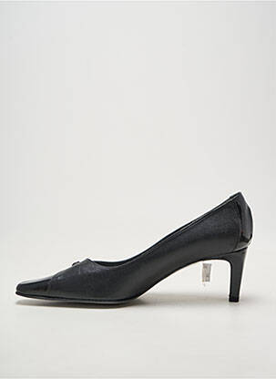 Escarpins matière lisse talon de 4 à 6cm noir BRENDA ZARO femme