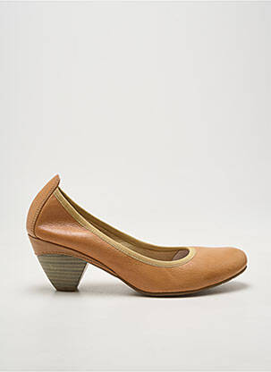 Escarpins tissage satiné talon de 7 à 9cm beige SWEET femme